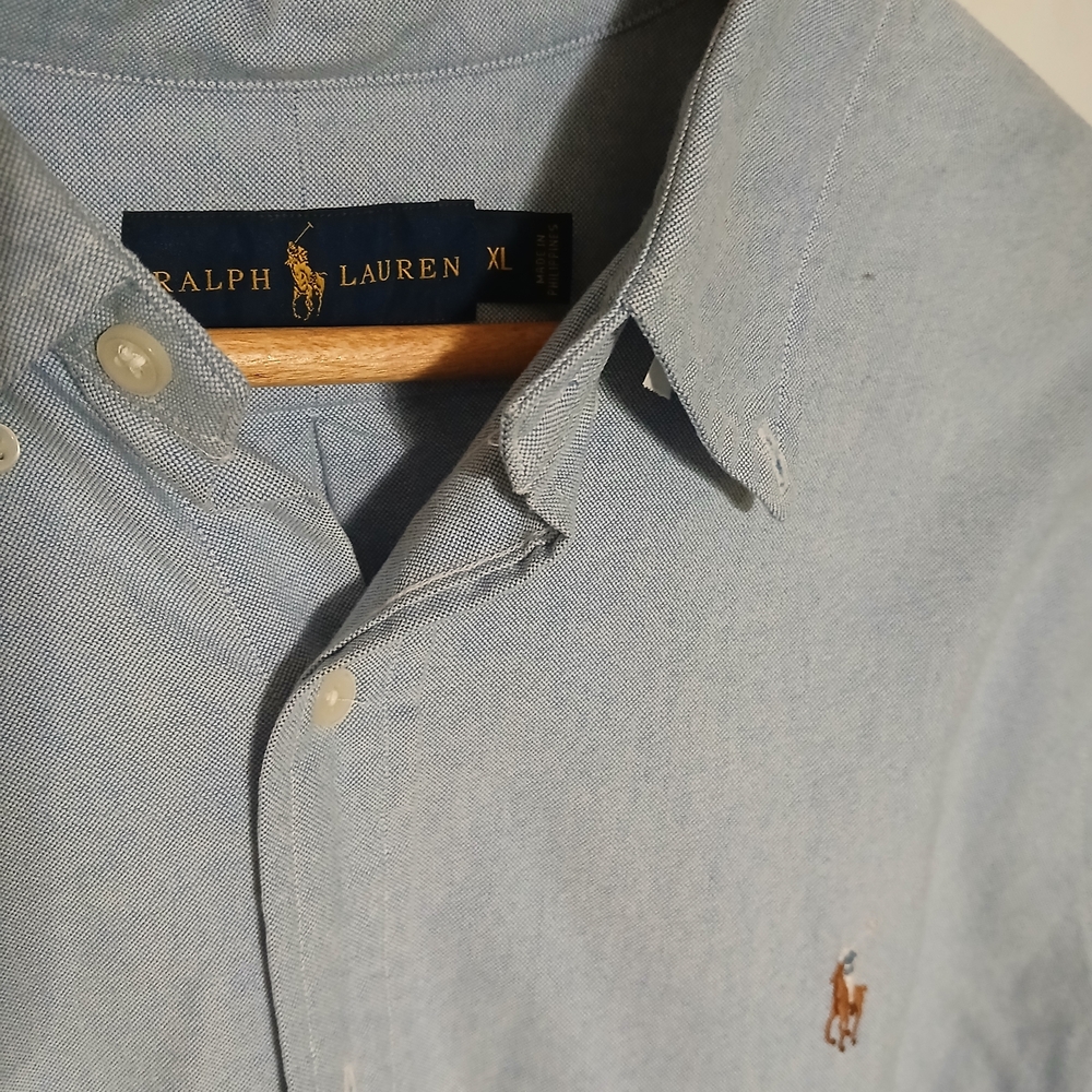 Polo by Ralph Lauren Light Blue Button-Down Shirt with Pony Logo